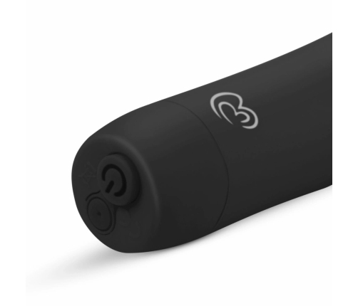 Velvet Vibe Black - Compact Intimate Stimulation Device, 10 Modes