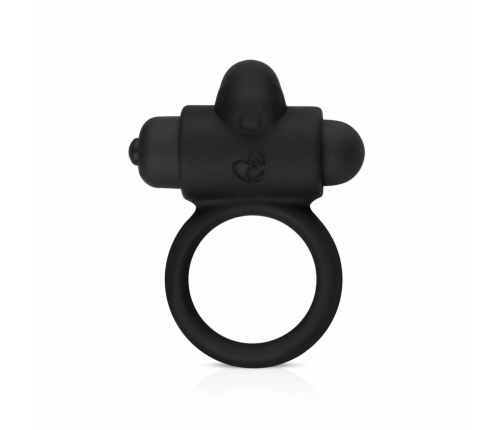 Sway Bunny Vibrating Intimacy Ring with Removable Bullet - Black