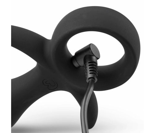 EasyToys Butt Buzzer Silicone Intimate Device 10-Mode Black Rechargeable