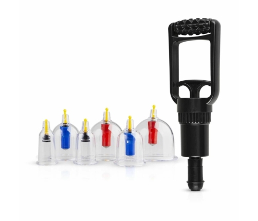 EasyToys Vacuum Cupping Set - 6-Piece Kit with Hand Pump, Multi-Size