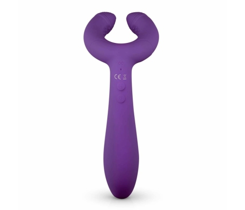 EasyToys Couples Vibrator Purple - Dual Motor Flexible Ring & Shaft