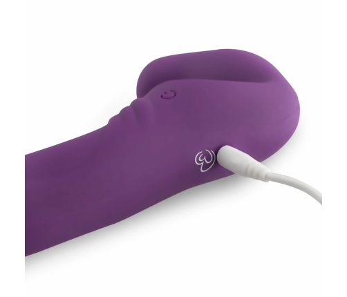 EasyToys Rechargeable Dual-Ended Intimate Machine Purple 10 Modes