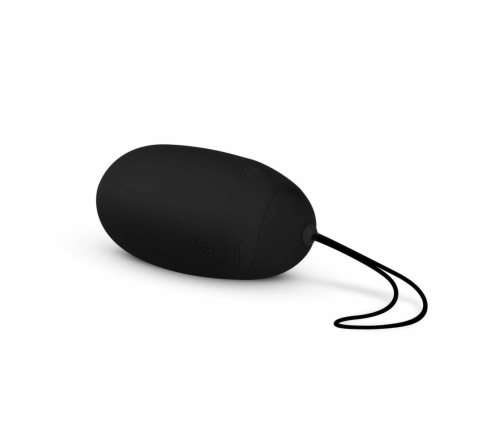 Easytoys XL Remote-Controlled Vibrating Silicone Egg Black
