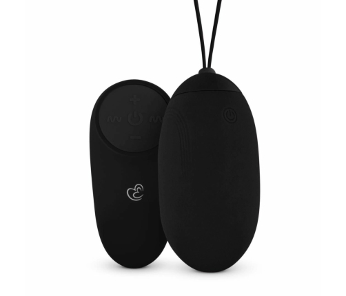 Easytoys XL Remote-Controlled Vibrating Silicone Egg Black