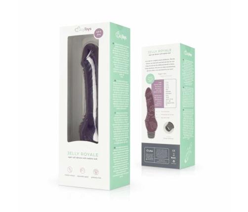 Jelly Royale Vibrator Purple Flexible Surface 21 cm by Dream Toys