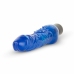 Jelly Infinity Vibrator Blue - Flexible Silicone Model with Veined Texture