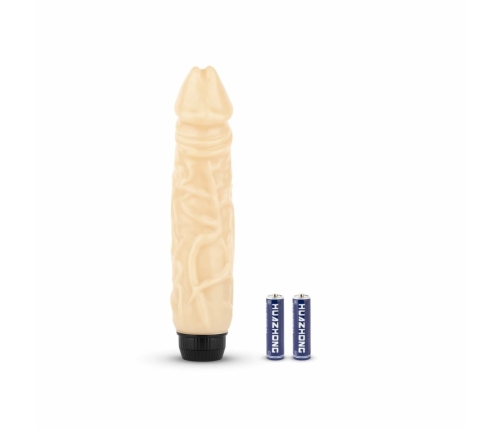 Jelly Supreme Flexible Model - Veined Intimate Machine, 21 cm, Clear