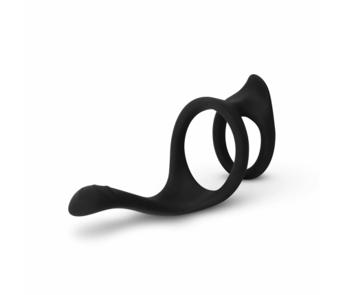 EasyToys Silicone Performance Ring with Ribbed Perineum Stimulator 11cm
