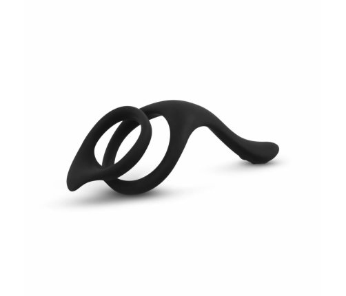 EasyToys Silicone Performance Ring with Ribbed Perineum Stimulator 11cm