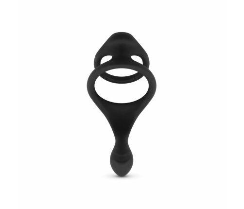 EasyToys Silicone Performance Ring with Ribbed Perineum Stimulator 11cm