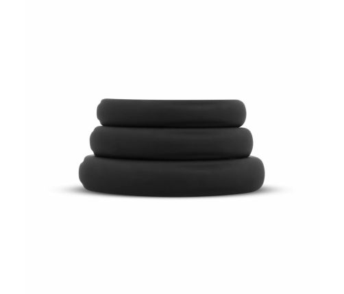 EasyToys Silicone Support Rings Set 3pcs Black - Flexible Sizes