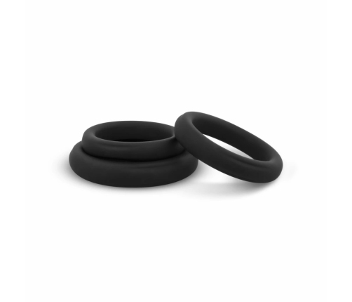 EasyToys Silicone Support Rings Set 3pcs Black - Flexible Sizes