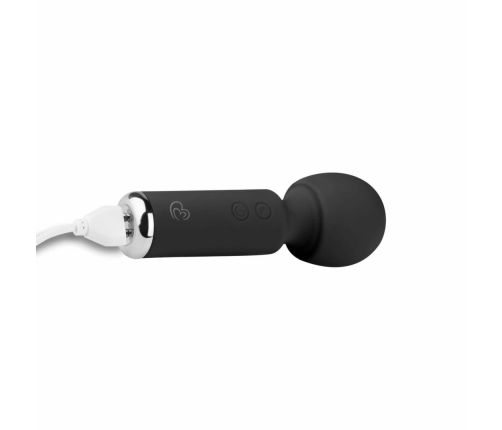 EasyToys Mini Vibe Wand Massager Black - Compact Rechargeable Model