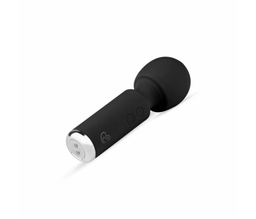 EasyToys Mini Vibe Wand Massager Black - Compact Rechargeable Model