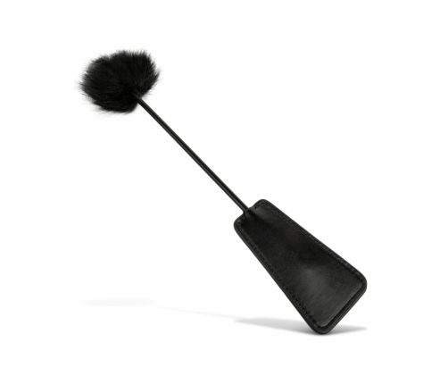 EasyToys 2-in-1 Black Dual-Ended Feather Tickler & Whip 39 cm