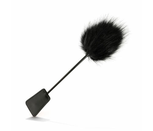 EasyToys 2-in-1 Black Dual-Ended Feather Tickler & Whip 39 cm