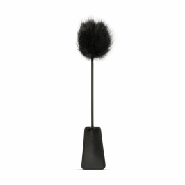 EasyToys 2-in-1 Black Dual-Ended Feather Tickler & Whip 39 cm
