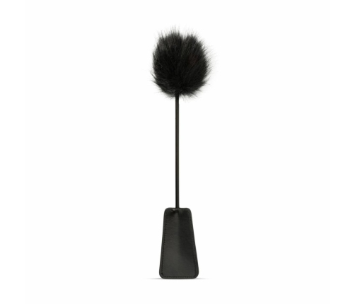 EasyToys 2-in-1 Black Dual-Ended Feather Tickler & Whip 39 cm
