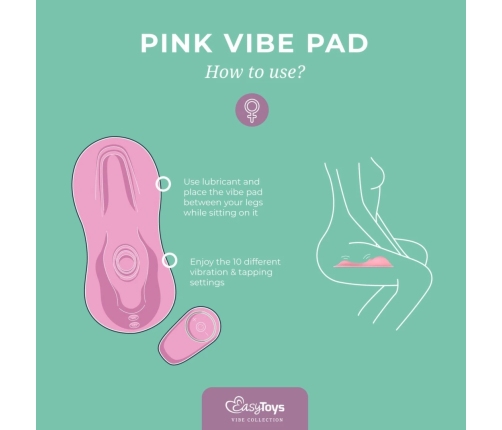 Vibe Pad Pink by Dream Toys - Dual Tapping & Vibrating Intimate Device