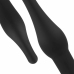 EasyToys Silicone Anal Plug Set with Vibrating Bullet - Black, 4 Sizes