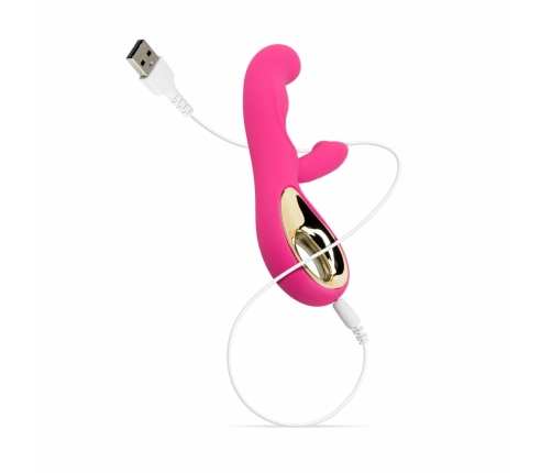 FeelzToys Tarzan Dual-Action Silicone Vibrator Pink USB Rechargeable