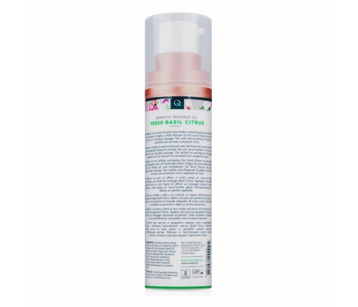 Exotiq Massage Oil Basil Citrus 100ml - Nourishing Plant-Based Formula