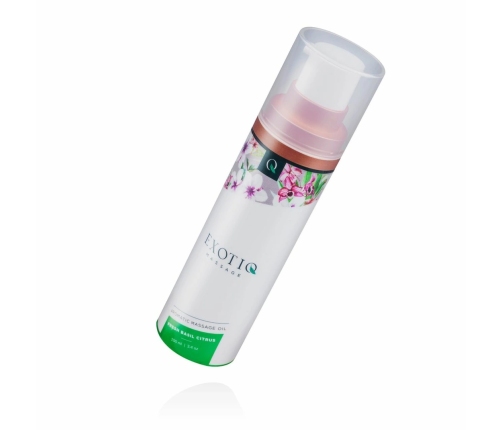 Exotiq Massage Oil Basil Citrus 100ml - Nourishing Plant-Based Formula