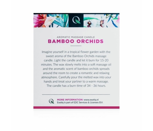 Exotiq Massage Candle Bamboo Orchids 200g - Aromatic Massage Oil Candle