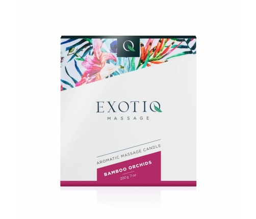 Exotiq Massage Candle Bamboo Orchids 200g - Aromatic Massage Oil Candle