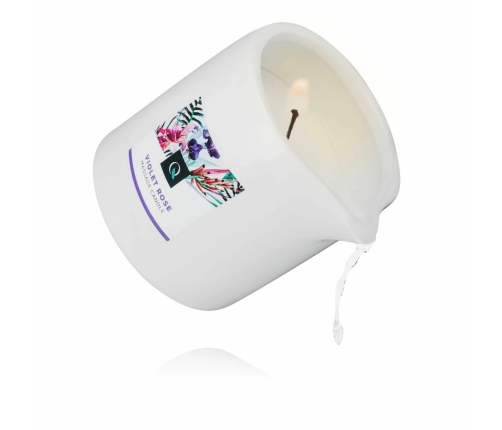Exotiq Massage Candle Violet Rose 200g - Aromatic Body Care Wax