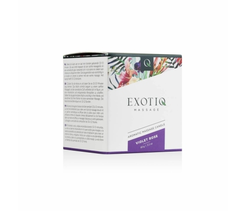 Exotiq Massage Candle Violet Rose 60g - Aromatic Candle Oil for Massage