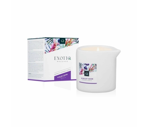 Exotiq Massage Candle Violet Rose 60g - Aromatic Candle Oil for Massage