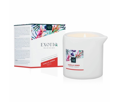 Exotiq Massage Candle Vanilla Amber 200g - Relaxing Scented Oil System