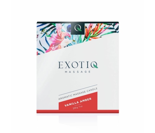 Exotiq Massage Candle Vanilla Amber 200g - Relaxing Scented Oil System