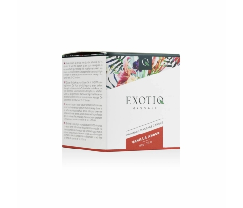 Exotiq Massage Candle Vanilla Amber 60g - Aromatic Massage Oil Candle