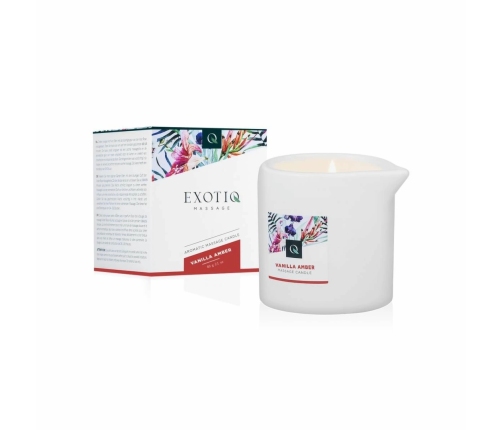 Exotiq Massage Candle Vanilla Amber 60g - Aromatic Massage Oil Candle