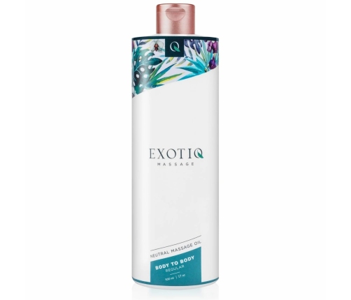 Exotiq Body To Body Oil 500ml - Silky Massage Formula with Dispenser