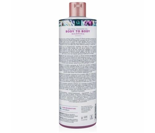 Exotiq Body To Body Warming Massage Oil 500ml - Long-Lasting Formula
