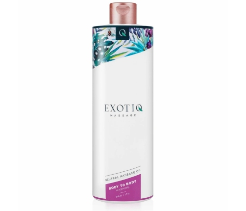 Exotiq Body To Body Warming Massage Oil 500ml - Long-Lasting Formula