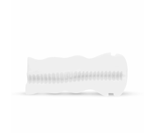 FPPR White Intimate Stimulation Device with Textured Interior - Compact Design