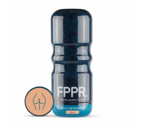 FPPR Mocha Premium Intimate Sleeve with Textured Tunnel, Dark Tone