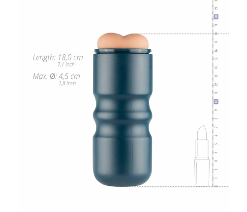 FPPR Mocha Premium Intimate Sleeve with Textured Tunnel, Dark Tone