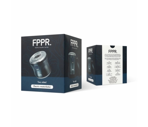FPPR Dual-Sided Vibrating Sensation Device Black Waterproof Compact