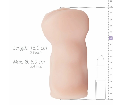 Melissa Laurel Intimate Sleeve TPR Anatomical Model, Skin Tone, Compact Size