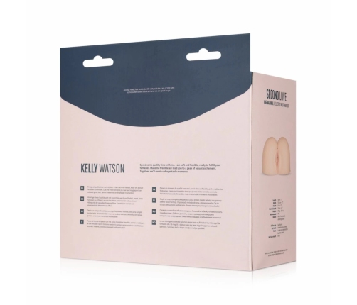 Friend With Benefits Intimate Device with Bullet Vibrator, Dual Entry, Beige