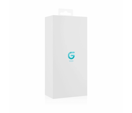 Gildo Glass Intimate Device No. 10 - Transparent with Color Stripes, Medium Size