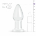 Glas Medium Crystal Clear Glass Intimate Plug - 3.9 cm, Smooth Surface