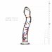 Glas No. 3 Glass Intimate Device with Textured Coloured Accents 19 cm