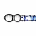 EasyToys Glass Series Model 21 - Dual-Ended Transparent Blue-Accented Glass Wand
