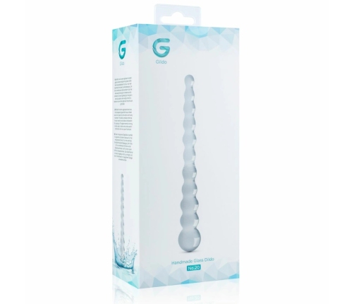 Glas No. 20 Beaded Glass Intimate Model, Clear, 18 cm